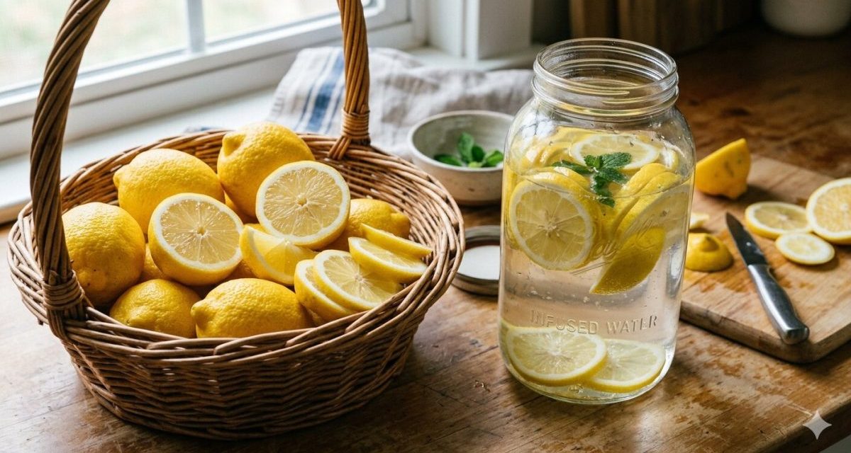 Rahasia Infused Water Lemon Tetap Segar Tanpa Rasa Pahit
